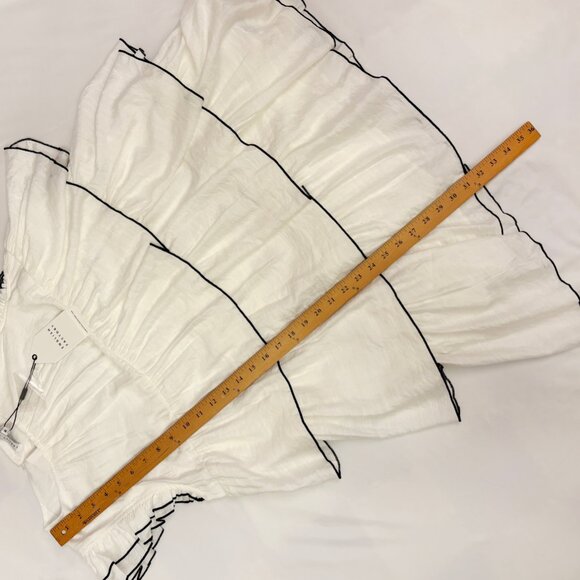 English Factory white ruffle contrast babydoll dress size Medium NWT - Picture 6 of 6